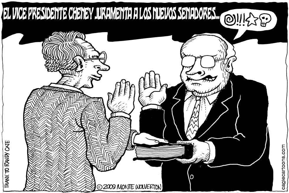 Cheney juramenta a los nuevos senadores