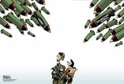 ISRAEL BAJO FUEGO DE MISILES /  by Nate Beeler