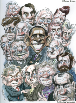 OBAMA AND PRESIDENTS #2 -  by Taylor Jones