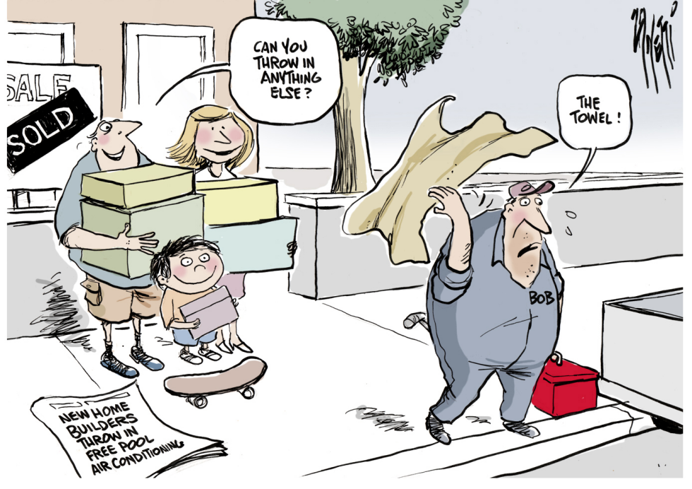 Builders throw in towel