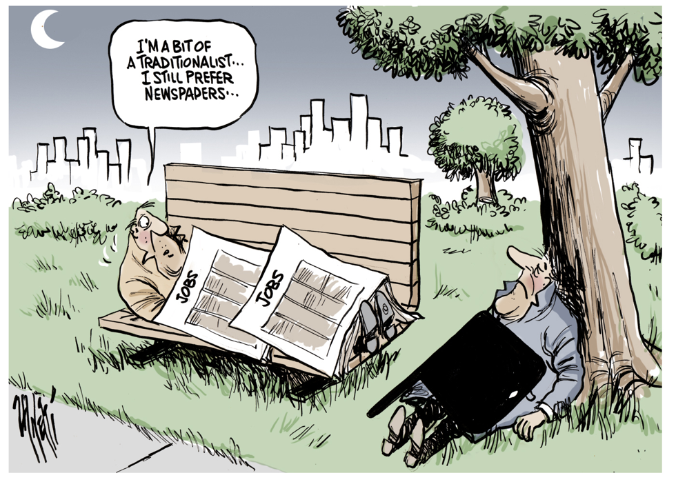 Jobs Ads Down