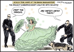 TRAIL MAIDS IN OBAMA INAUGURAL PARADE by J.D. Crowe