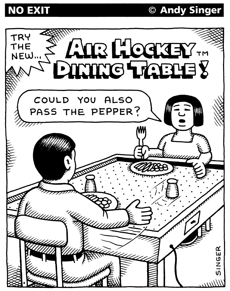 Air Hockey Dining Table