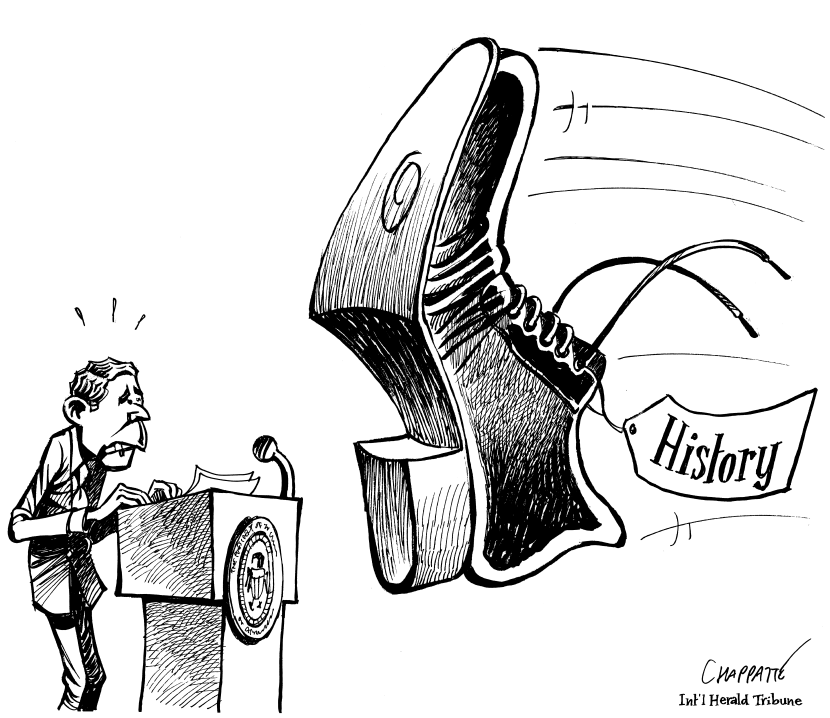 Bush facing HISTORY