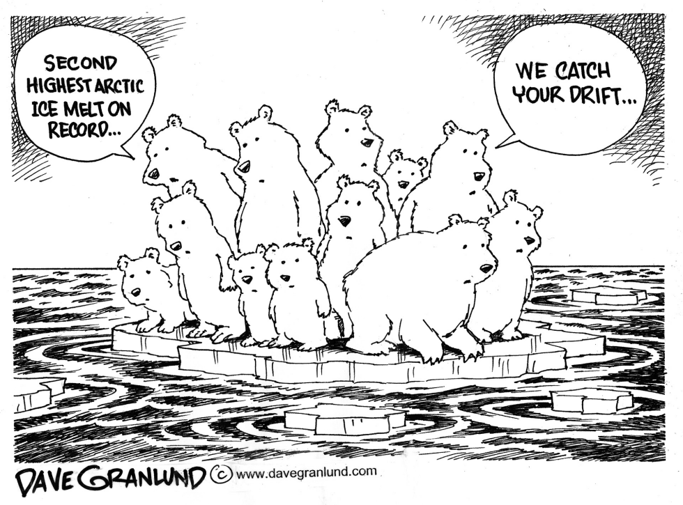 Arctic ice melting