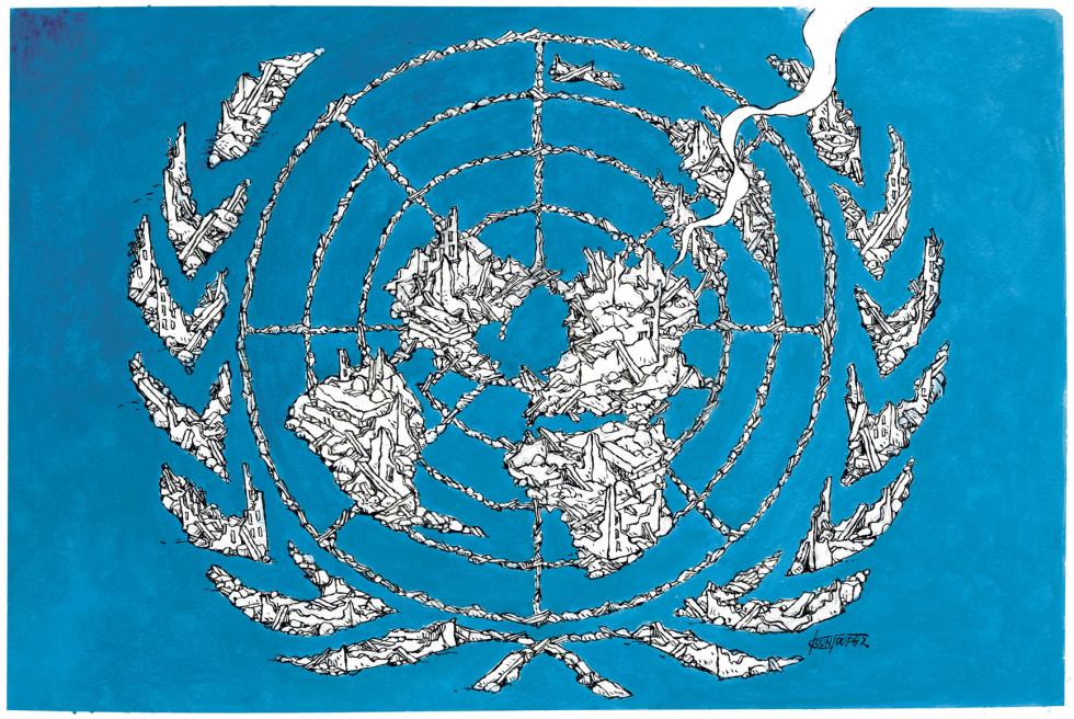 Israel targeted UN  color