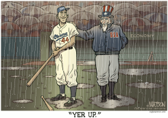 OBAMA'S FIRST AT BAT by R.J. Matson