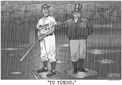 LA PRIMERA VEZ AL BAT DE OBAMA by R.J. Matson
