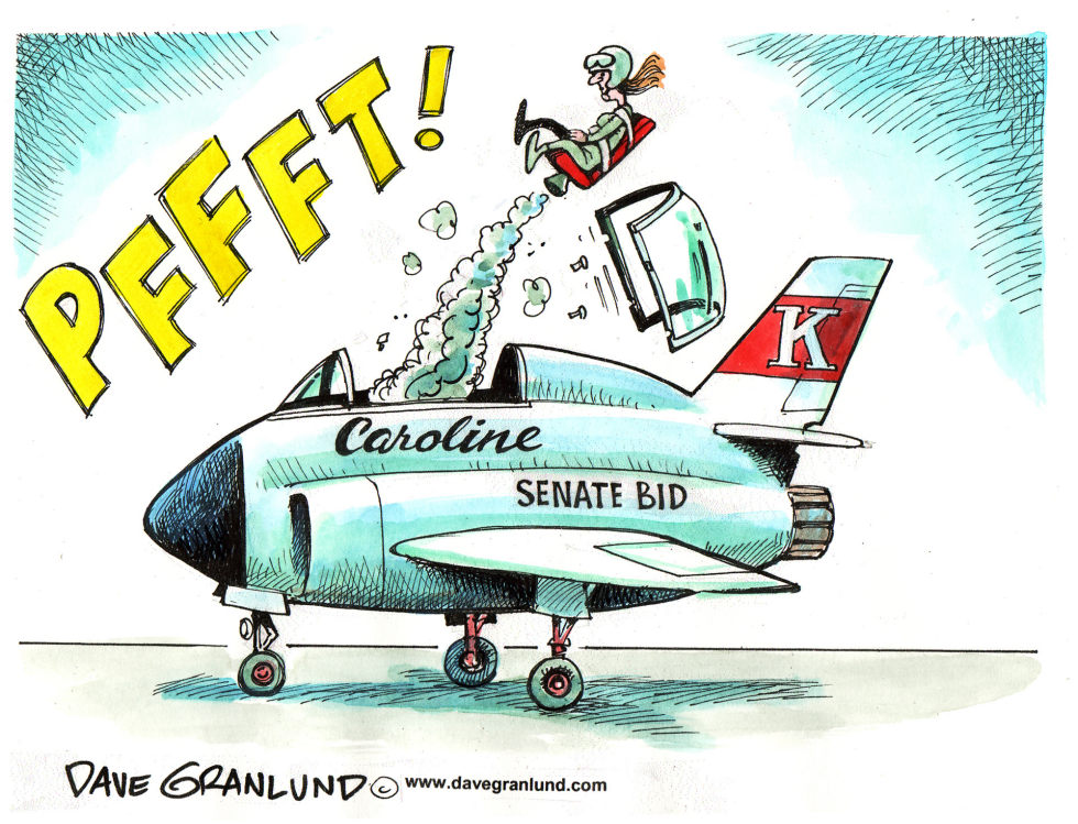  CAROLINE KENNEDY EJECTS by Dave Granlund