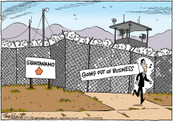 GUANTANAMO TO CLOSE  by Bob Englehart