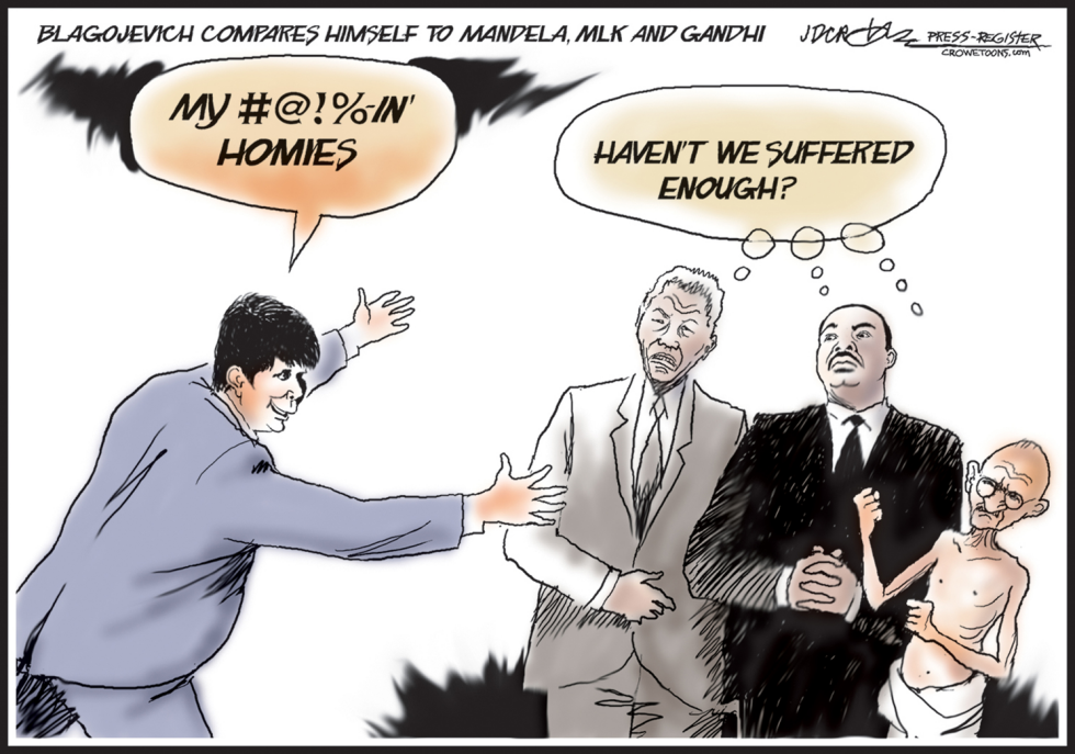 Blago, Mandela, MLK and Gandhi