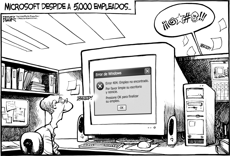 Despidos en Microsoft