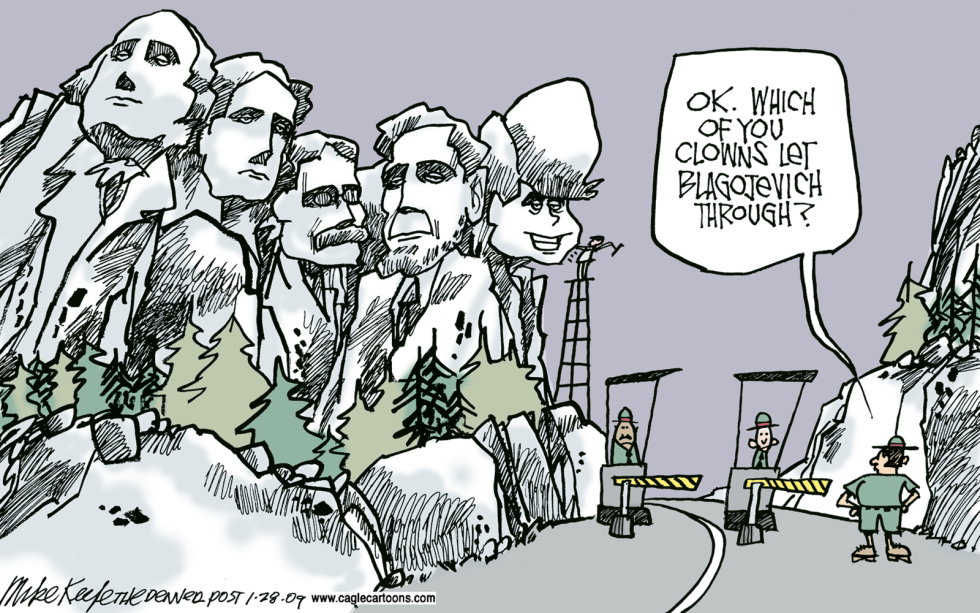 Blagojevich on Rushmore COLOR