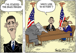 PEACE TALKS  by Bob Englehart