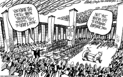 TODAYS LAYOFFS by Mike Keefe