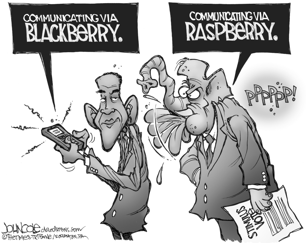 BlackBerry vs Raspberry BW