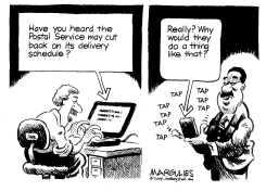 POSTAL SERVICE CUTBACK by Jimmy Margulies