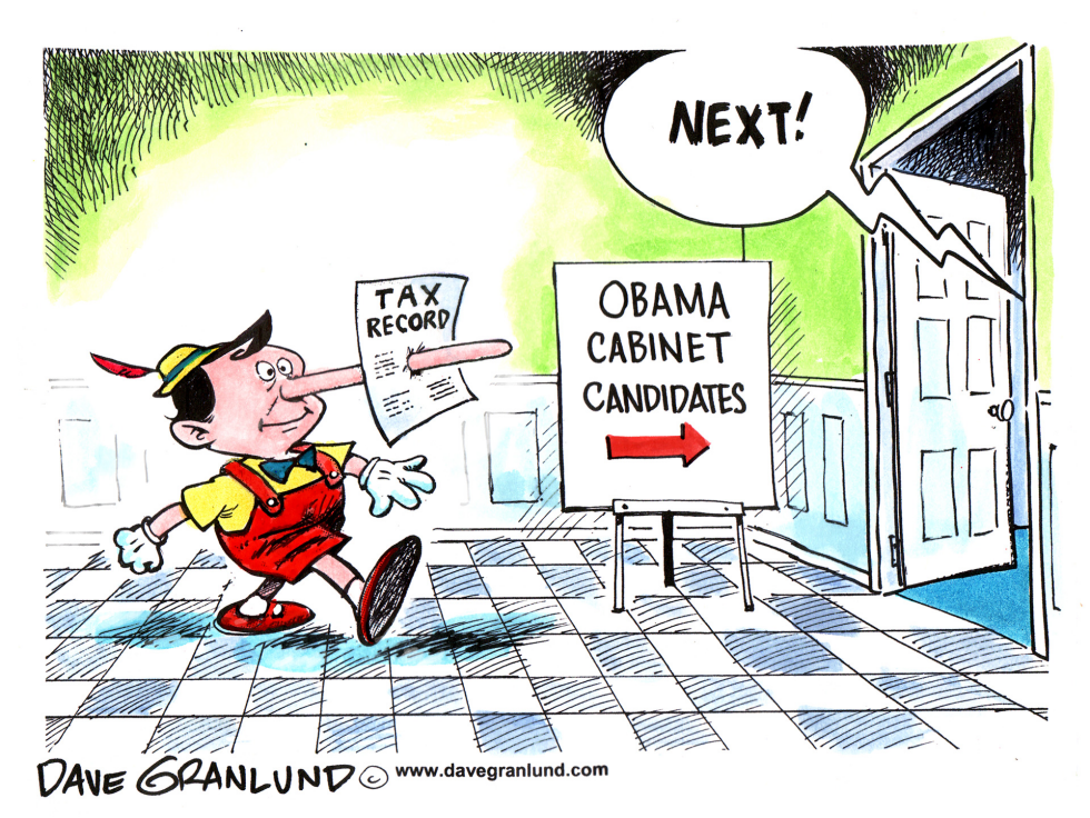  OBAMA CABINET CANDIDATES by Dave Granlund