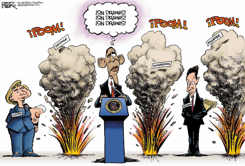 DRAMA EN EL GABINETE DE OBAMA /  by Nate Beeler
