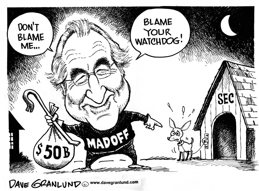  MADOFF AND SEC by Dave Granlund