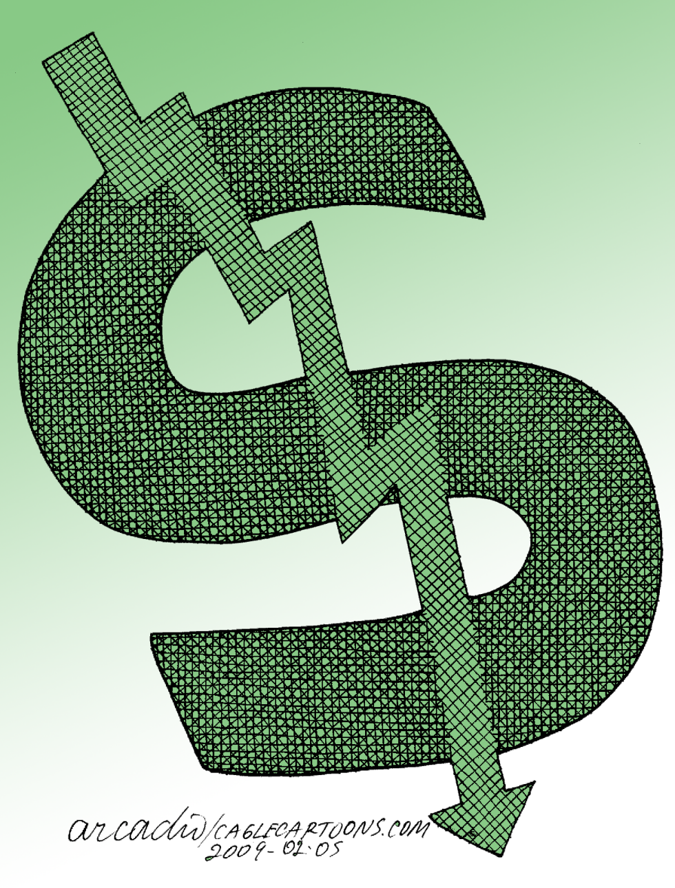 Caida del dinero col