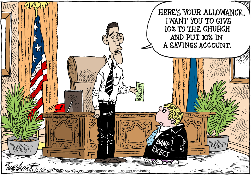  EXECUTIVE PAY by Bob Englehart