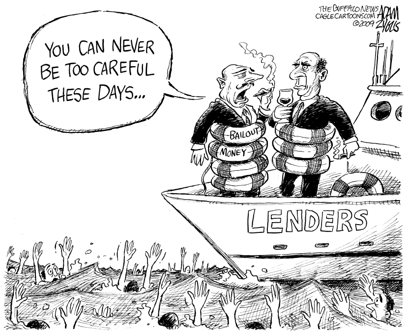 Lenders Hoarding Bailouts