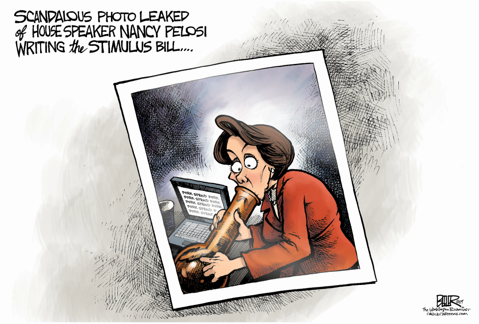 Pelosi on the Stimulus COLOR