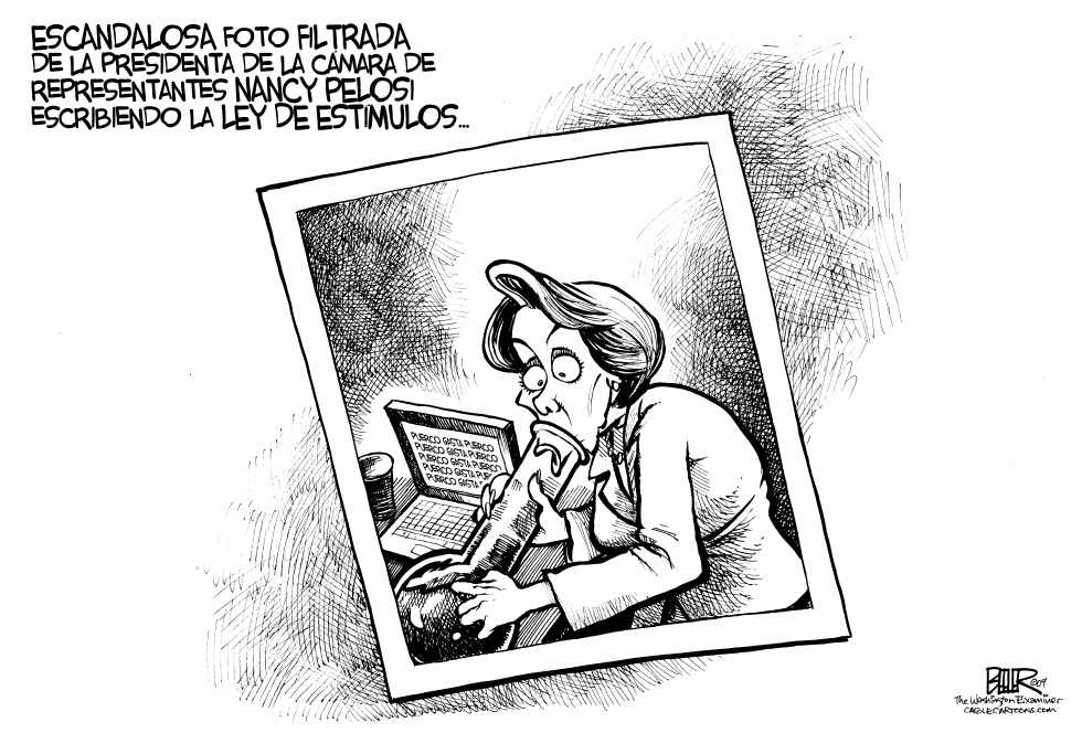  PELOSI Y LA LEY DE ESTIMULOS by Nate Beeler