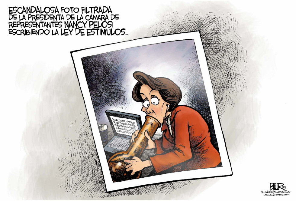  PELOSI Y LA LEY DE ESTIMULOS  by Nate Beeler