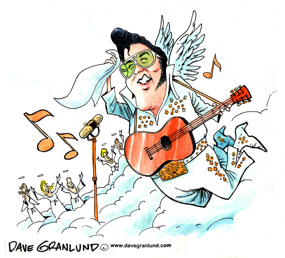  ELVIS MUSIC LIVES ON by Dave Granlund