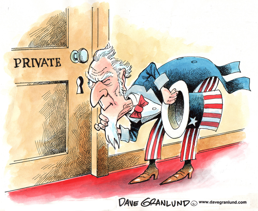  DOMESTIC SPYING by Dave Granlund