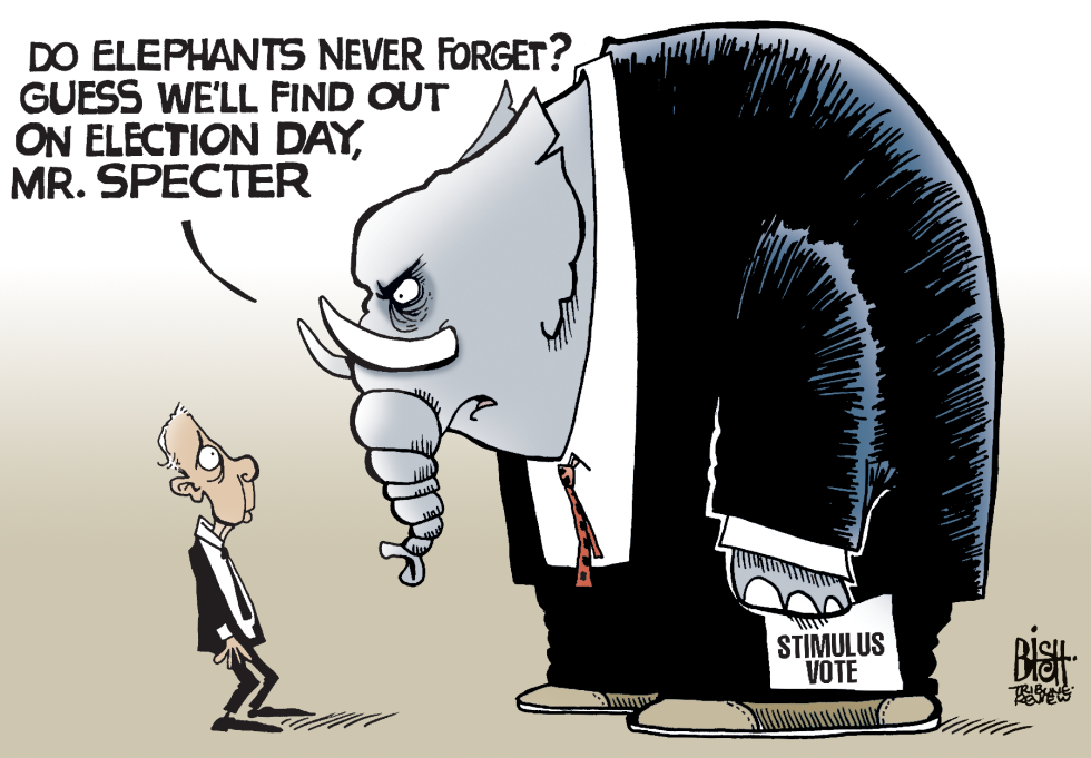 ARLEN SPECTER AND THE GOP, COLOR