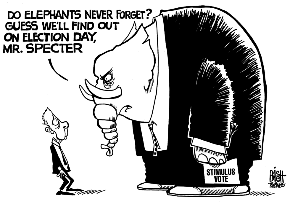 ARLEN SPECTER AND THE GOP, b/w