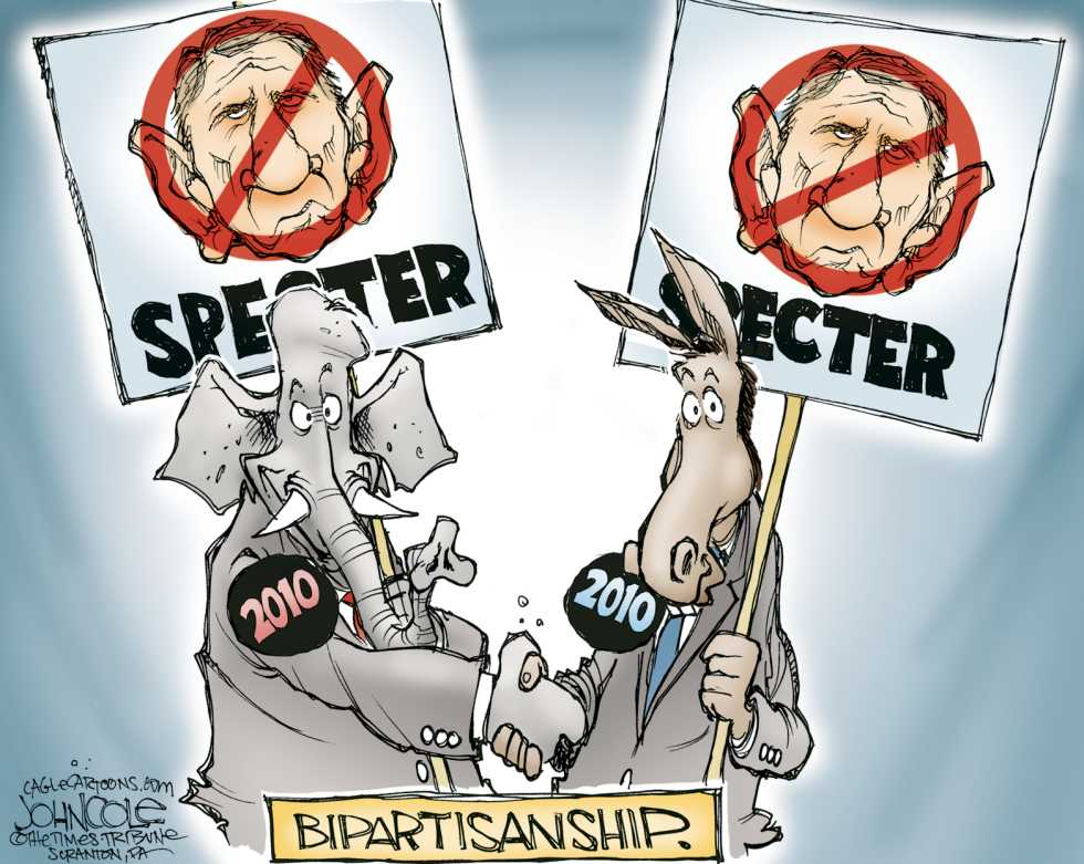Specter builds bipartisanship COLOR