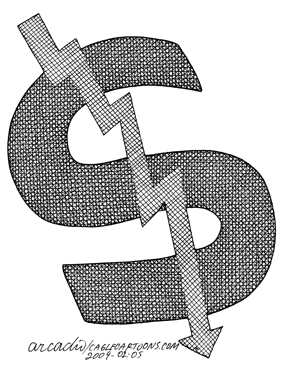 Money Falling