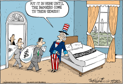 NATIONALIZING THE BANKS  by Bob Englehart