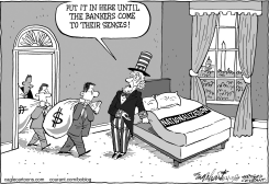 NATIONALIZING THE BANKS by Bob Englehart