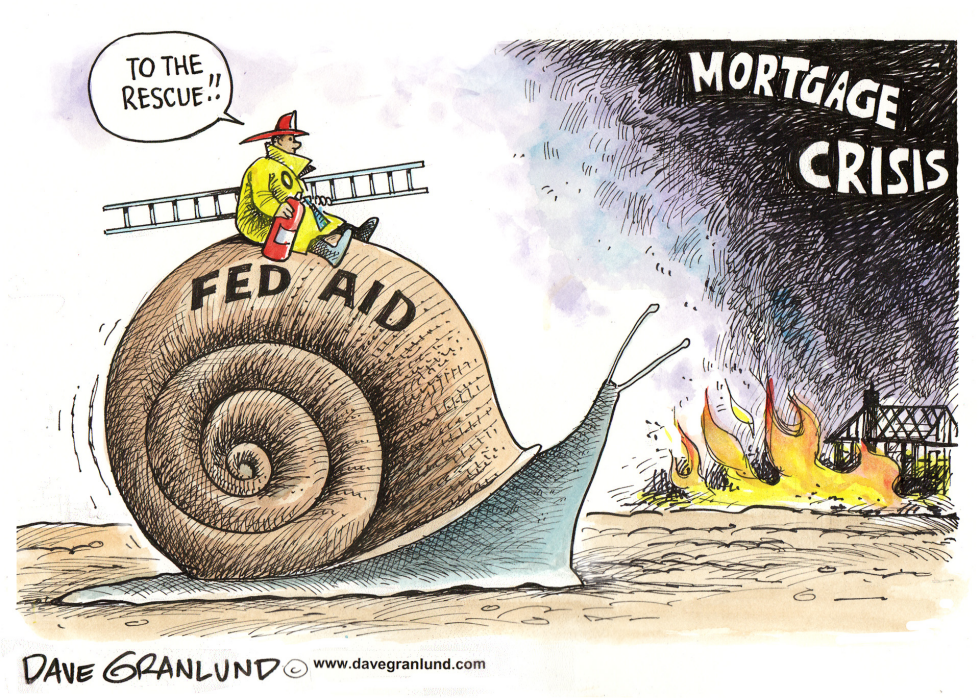  FED MORTGAGE AID PLAN by Dave Granlund