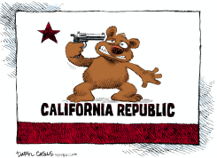 CALIFORNIA BUDGET SUICIDE  by Daryl Cagle