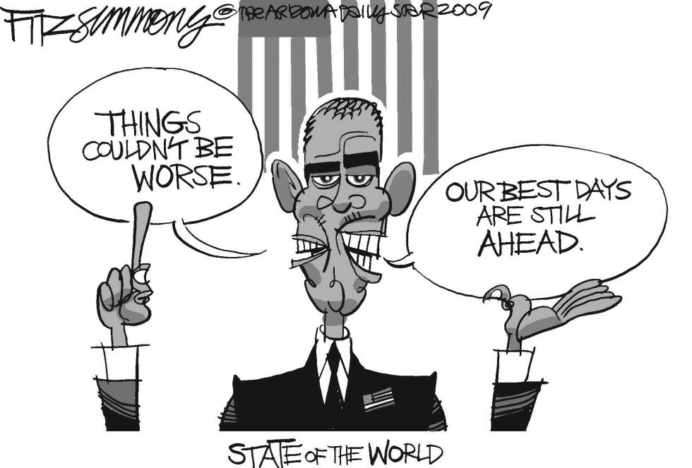  OBAMA SPEECH by David Fitzsimmons