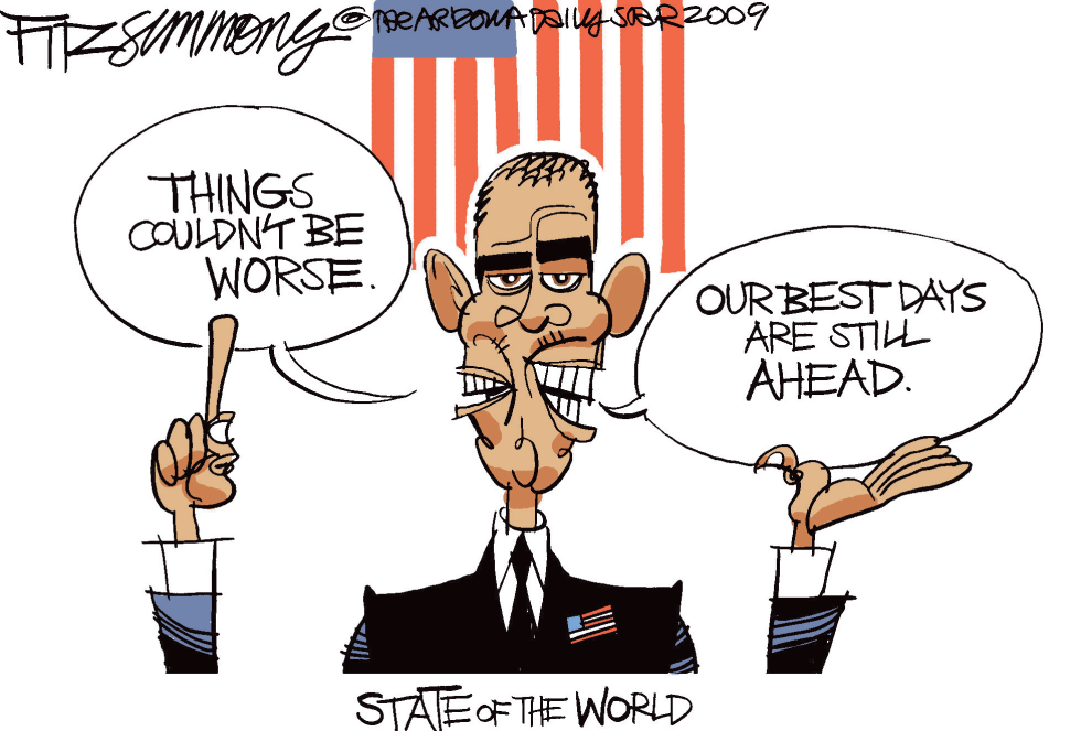  OBAMA SPEECH  by David Fitzsimmons