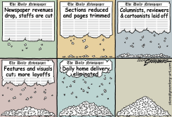 NEWSPAPER CRUMBLE by Steve Greenberg