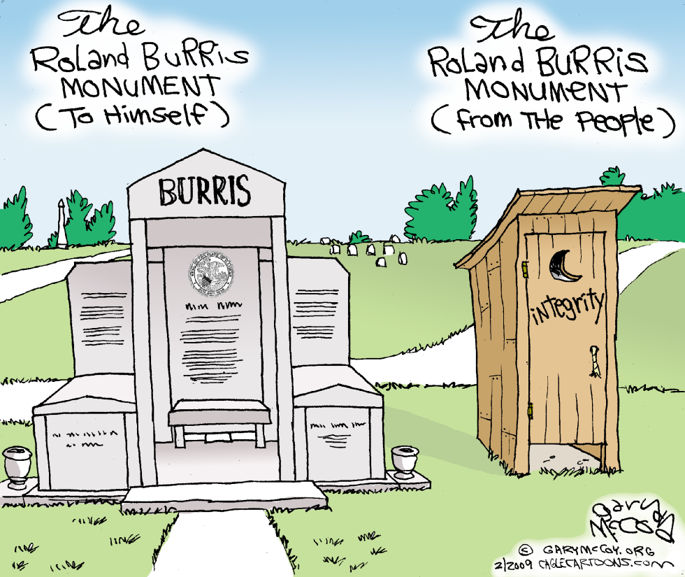  ROLAND BURRIS MONUMENT by Gary McCoy