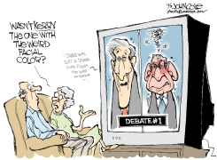 BUSHS DEBATABLE TEMPER   by John Cole