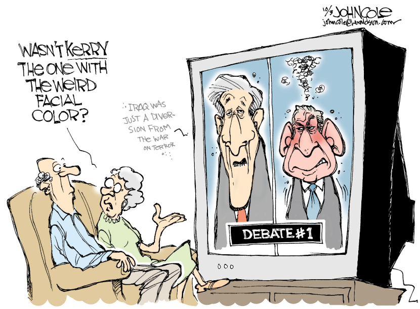 Bushs debatable temper -- color
