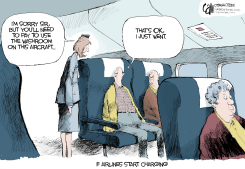 CHARGING AIRLINES by Cam Cardow