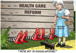 KATHLEEN SEBELIUS LANDS IN WASHINGTON by R.J. Matson