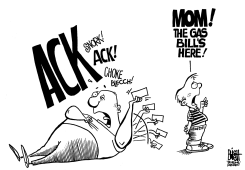 GAS BILL, B/W by Randy Bish