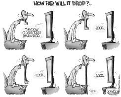 HOW FAR WILL IT DROP BW by John Cole